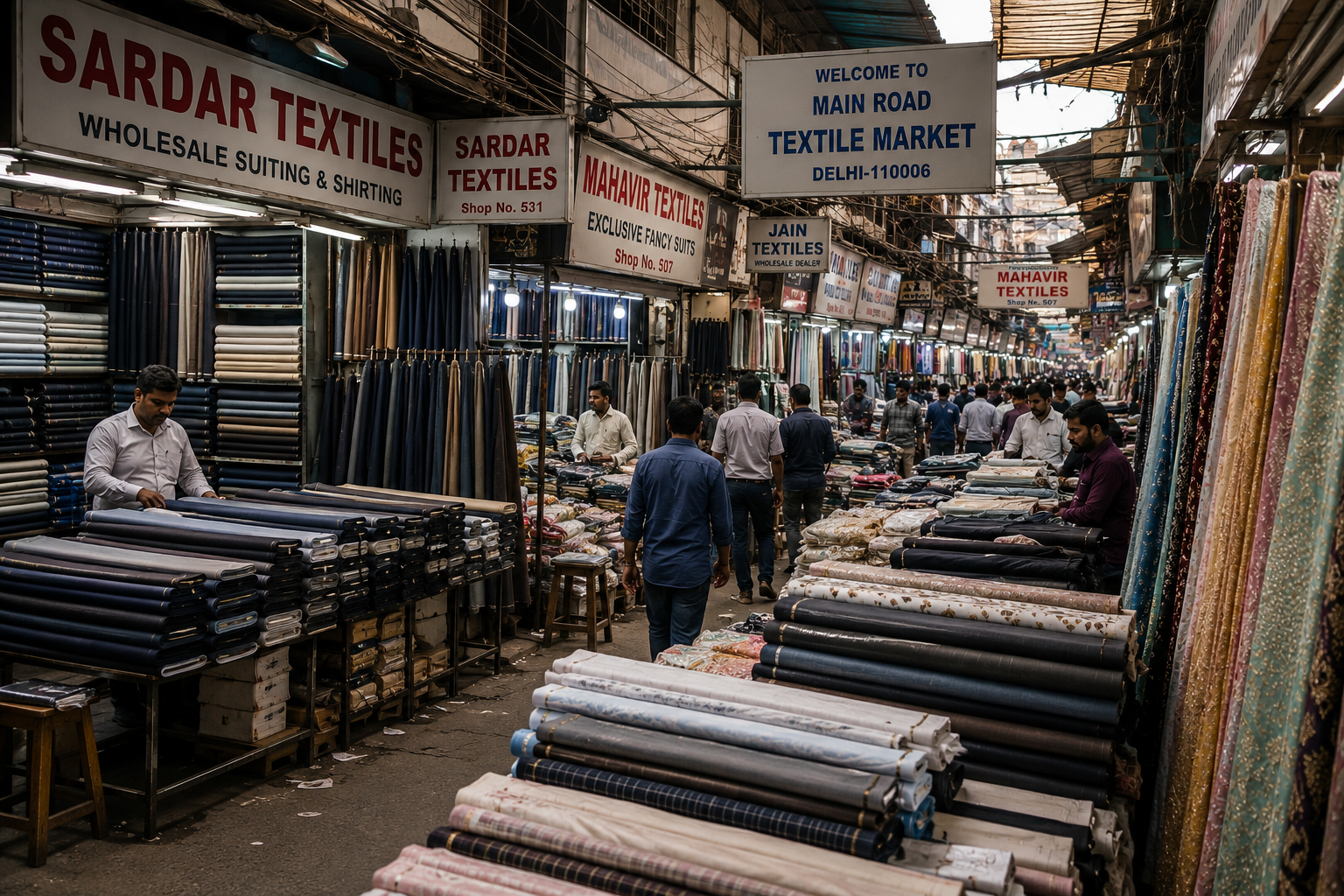 Fabric rolls and textile materials