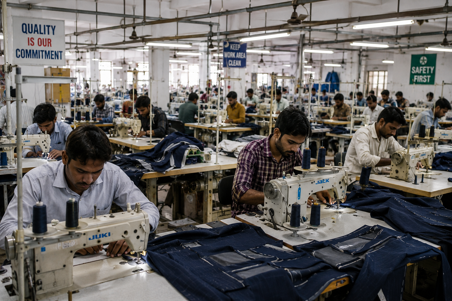 Textile workshop and garment manufacturing
