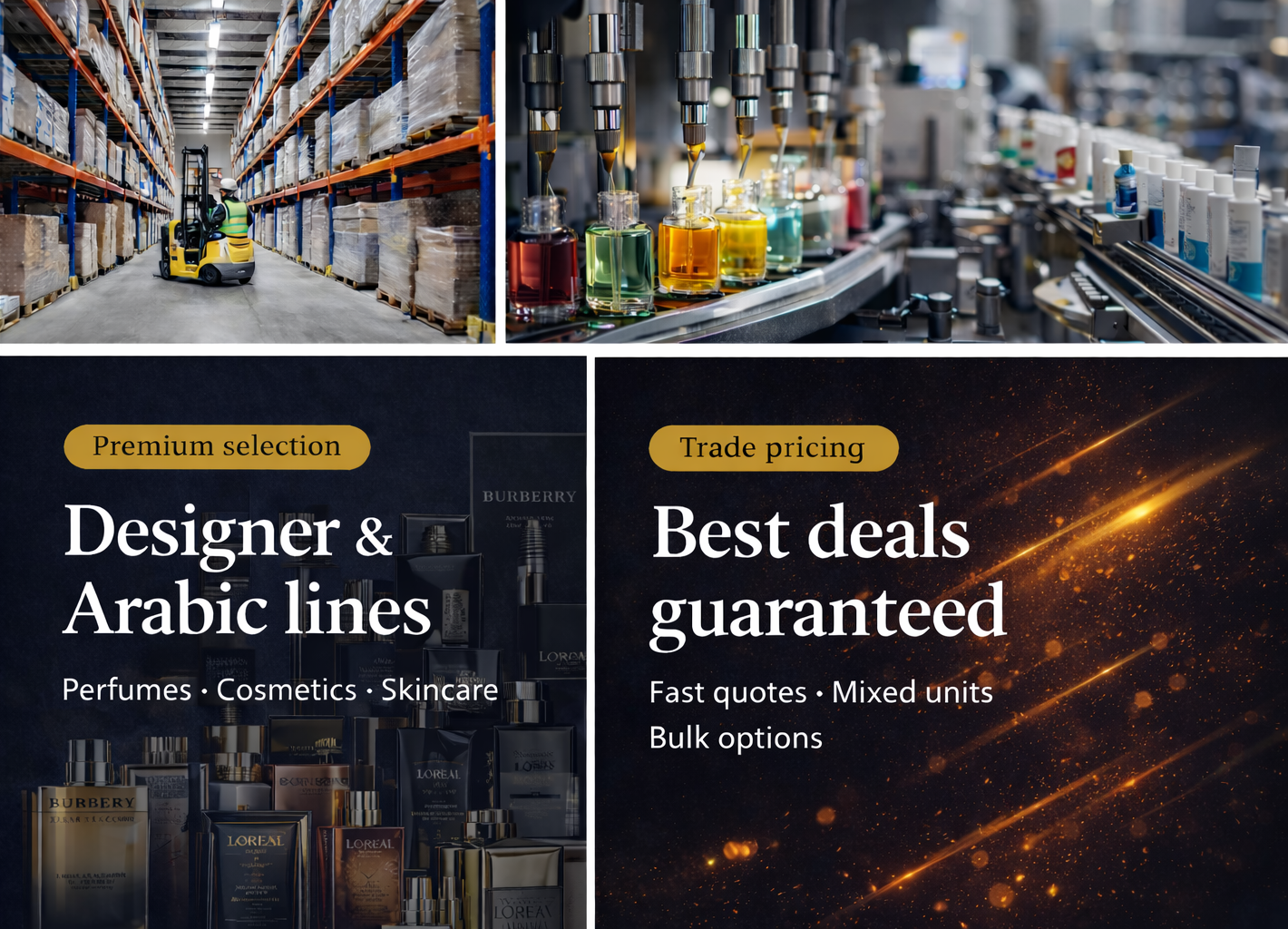 Wholesale business in cosmetics and fragrances